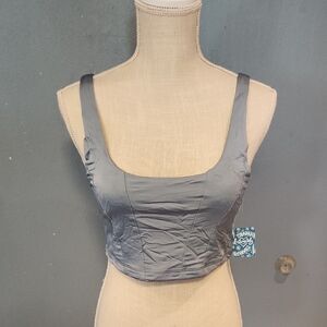 NWT Intimately Free People Be Cool Brami Cersmic Seafoam Cropped Tank Top